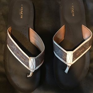 COACH JOLIE CLASSIC PRINT SANDALS